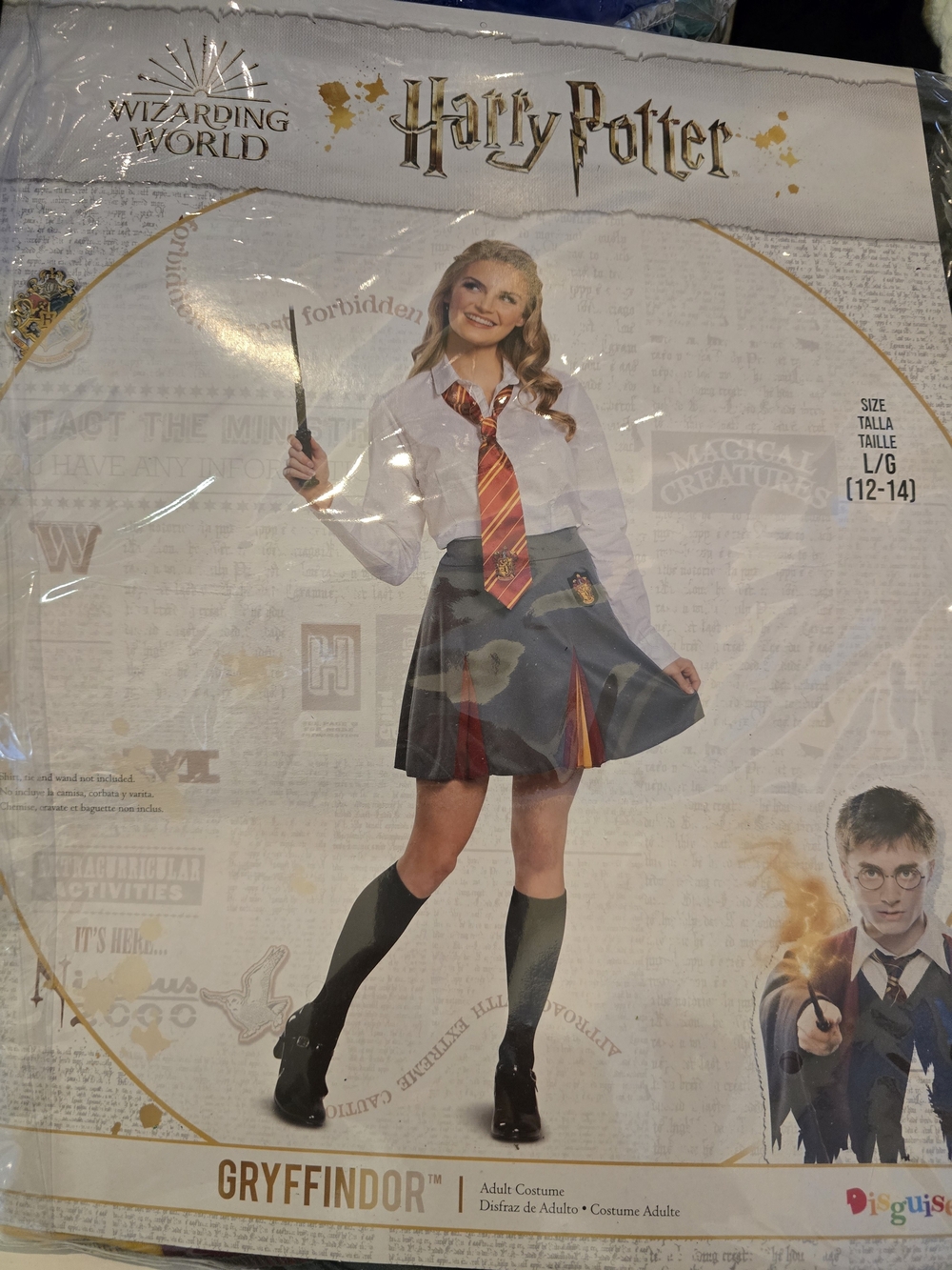 Gryffindor-Inspired Women's Skater Skirt - Red and Gold Accent